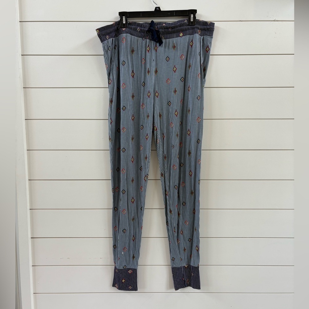 Vera Bradley Blue Geo Lounge Pajama Pants